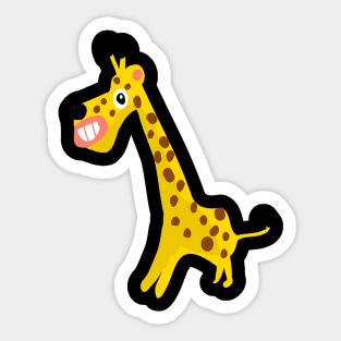 Hilarious Giraffe Fiasco Sticker